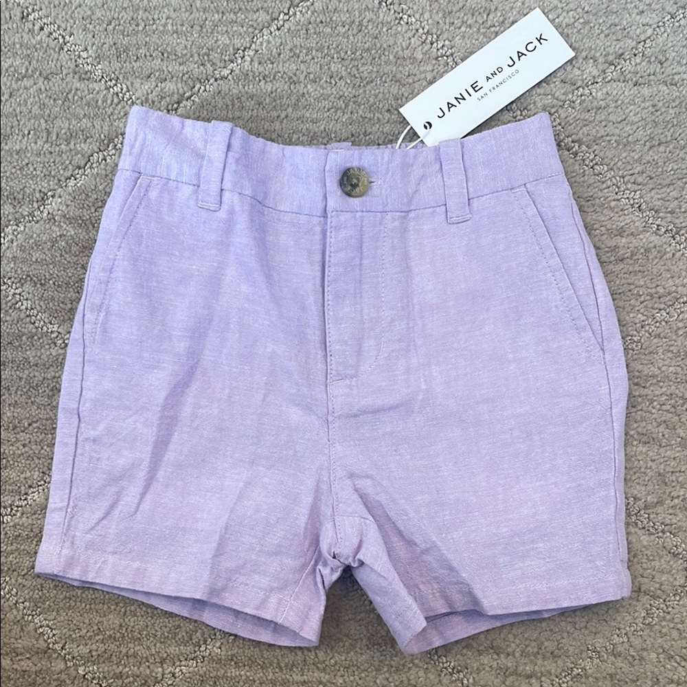 Janie and Jack Purple Chino Shorts